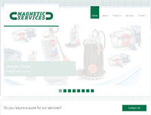 Tablet Screenshot of magneticservices.com.mt